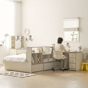 포니 공간분리 파티션 침대 프레임 책상 세트 1200 SS (착불)