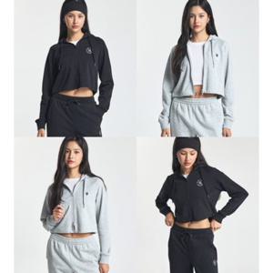 MLB 여성 베이직 원형로고 크롭 후드집업 3FTRB0344