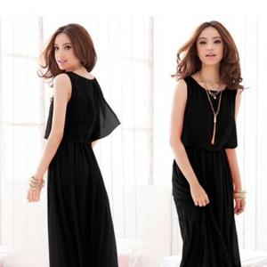 스커트 원피스 쉬폰 ST2677 실루엣 롱원피스 치마