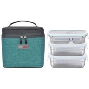 스텐락 도시락 세트 런치박스 찬합 직사각 중 3단 스텐도시락 직장인도시락 학생도시락 점심도시락 소풍도