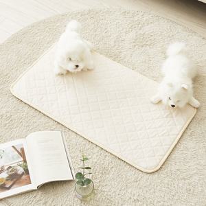 눕자 카본 탄소 강아지 고양이 전기방석 소프트극세사 베이지 특대형 50X90