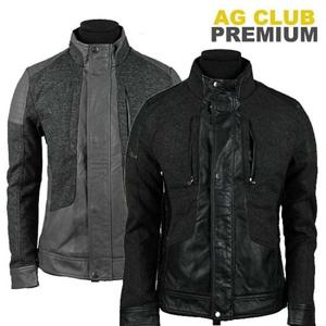 가죽점퍼 라이더점퍼 WS PU_05 모직 패치