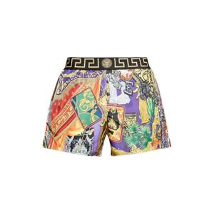 26 SS 베르사체 그레카 프린트 웨이스트밴드 스윔 쇼츠 ABU010221A16817 TP444742015