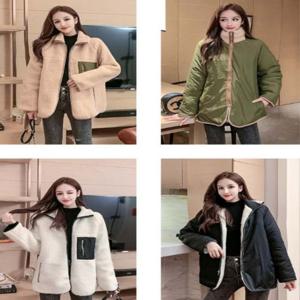 리버시블 여성 뽀글이점퍼 뽀글이 겨울 후리스 양면