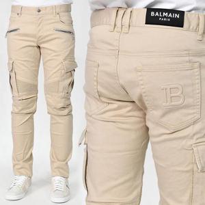 발망 남성 슬림 카고팬츠 베이지 WH1MH015 150D 0KC