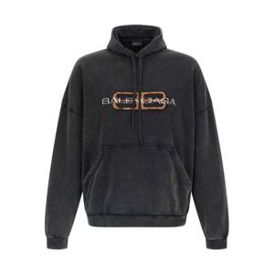 발렌시아가 로고 프린트 후드 티셔츠 850349TTVD71041