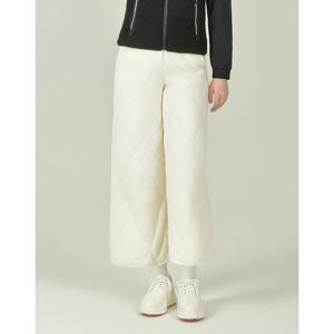 헤지스 골프 여성 25FW 아이보리 여성 퀼팅 다운 밴딩 팬츠 HWPA5D754IV