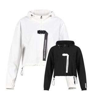 보스케 여성 가을 골프웨어 골프 크롭 메쉬 후드 집업 점퍼 LB251144