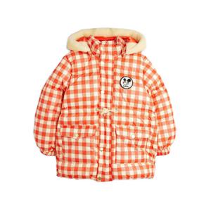 키즈 리츠라츠 깅엄 체크 푸퍼 자켓 레드 25710110 42