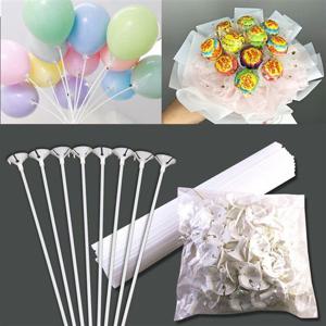 풍선스틱 풍선 컵스틱 세트 500세트 풍선막대 풍선대 풍선컵 사탕부케 생일파티