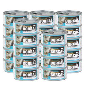 보레알 캣 치킨+연어+오리 156g x 24개 고품질 동물성 단백질 육수캔