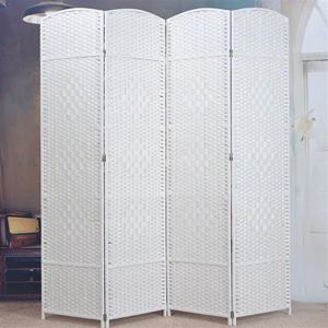 4단 170cmx160cm 구텐 파티션 화이트 라탄