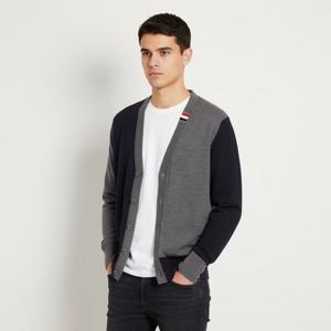 톰브라운 삼선 디테일 배색 가디건 MKC489F Y1014 415