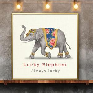 코끼리 50G 3ELE3 그림 액자 풍수에 좋은 인테리어액자 개업선물 이사선물 집들이선물 복을부르는