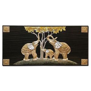 코끼리 가족 부조액자 HC24 코끼리액자 풍수액자 코너액자 인테리어액자 인테리어소품