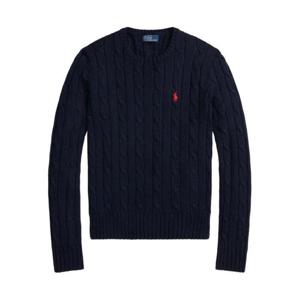 폴로 랄프로렌 폴로 자수 케이블 니트 스웨터 211971869008 BLUE