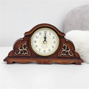 쿨래식 누비 엔틱 탁상시계(브라운) 쿨래식누비시계 누비탁상시계 엔틱탁상시계 탁상시계 엔틱시계