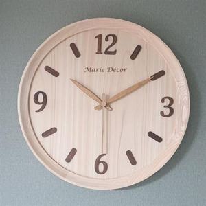 순수편백나무 벽시계 (대) 벽걸이시계 인테리어벽시계 예쁜벽시계 인테리어소품
