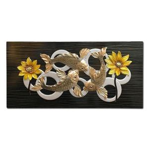 잉어 해바라기 부조액자 HC31 해바라기액자 잉어액자 풍수액자 인테리어액자 인테리어소품