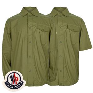 몽클레어 카키 카미치아 디테처블 슬리브 셔츠 2F00008 596TM 81O