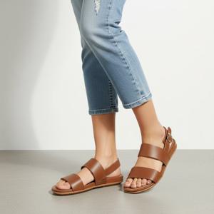 핏플랍 여성 그라시에 레더 라이트탄 백 스트랩 샌들 (EB1-592)