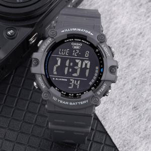 카시오 AE-1500WH-8B 군인 전자 아웃도어 방수 남자 우레탄 시계 d