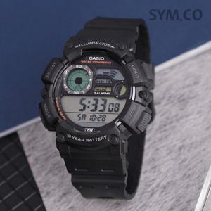 카시오 WS-1500H-1A 낚시모드 아웃도어 디지털 스포츠 남자 우레탄 시계 d