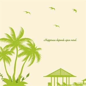 벽데코 하와이안 야자수 벽지