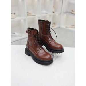 [코디엘루]소가죽 레이스업 워커 앵클 부츠 5.5cm CDSP501063