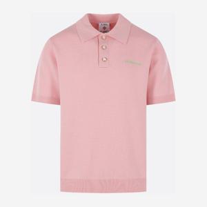 카사블랑카 로고 자수 울 블렌드 폴로 티셔츠 MSP26KW125401 PI