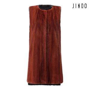 [진도] ORIGINAL 컬러 콤비 칼라리스 밍크 베스트(JFV336)