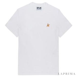 골든구스 스타 글리터 로고 남성 티셔츠 GMP01220-P000594-10272