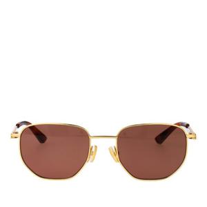보테가베네타 골드 프레임 레드 렌즈 헥사곤 선글라스 BV1301S