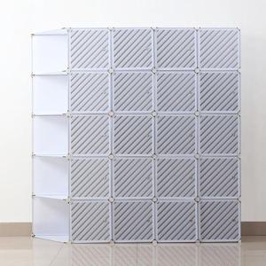 선반옷장 DIY 화이트 라인 선반 옷장 조립식 가벼운옷장 수납장