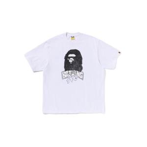 베이프 반팔 티셔츠 001TEL801333WHT WHITE DOM