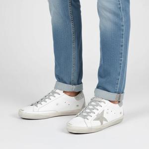 골든구스 슈퍼스타 W77 실버탭 스니커즈 GMF00102 F000317 10273 남성 배송