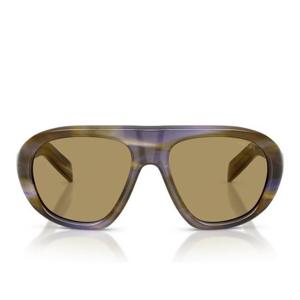 프라다 라지 프레임 랩어라운드 선글라스 PRC05S 23G70G