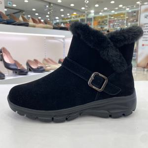 [에스콰이아]여성 퍼 방한 앵클부츠 YADWSB62IBK HSFY3A GN