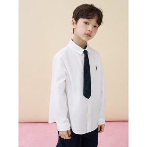 [빈폴키즈] 옥스포드 셔츠 & 넥타이 세트  화이트 (BI6164UE11)