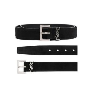 26SS 스웨이드 로고 벨트 블랙 634440 C0X0E 1000