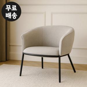 이노 패브릭 라운지 1인용 의자 카페 거실 그레이