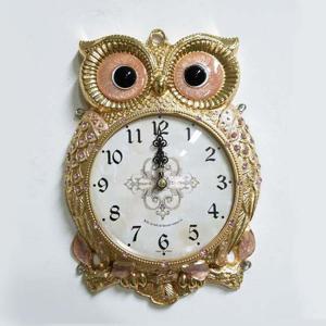 체리 부엉이 무소음 벽시계 핑크 인테리어 벽시계 무소음 부엉이 체리부엉이