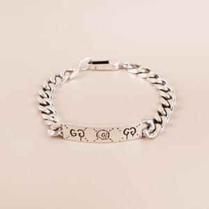 구찌 고스트 체인 팔찌 실버 455321 J8400 0701