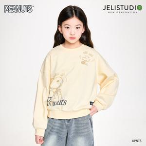 [젤리스튜디오] [피너츠]스누피 빅스마일맨투맨트티셔츠