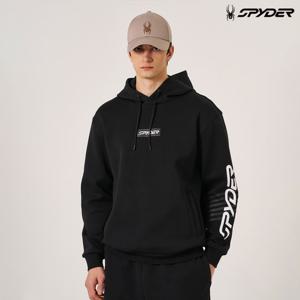 [스파이더] 남성 라드패드 후드 티셔츠 SPLPCNHD301MBLK