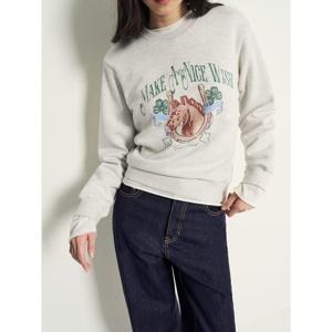 [빈폴레이디스] 말 그래픽 스웨트 셔츠  라이트 그레이 (BF6141C022)