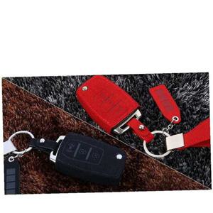 쌍용 티볼리 고급 스웨이드 자동차 차키 홀더 블랙