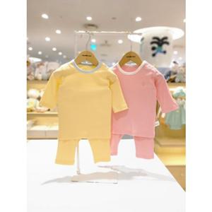 [오가닉맘] 유아 (쌍둥이) 엘 핑단면모달칠부내의 2종세트 (MLSP7B06S)