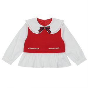 [티파니(정상)]레드뷔스티에 배색 BL(T41KAB030)