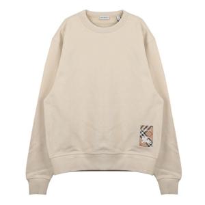 (명품) 버버리 체크 라벨 코튼 스웨트셔츠 810352